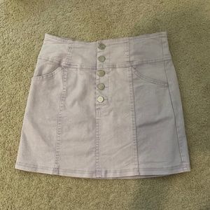 Les Lis Purple Jean Skirt
